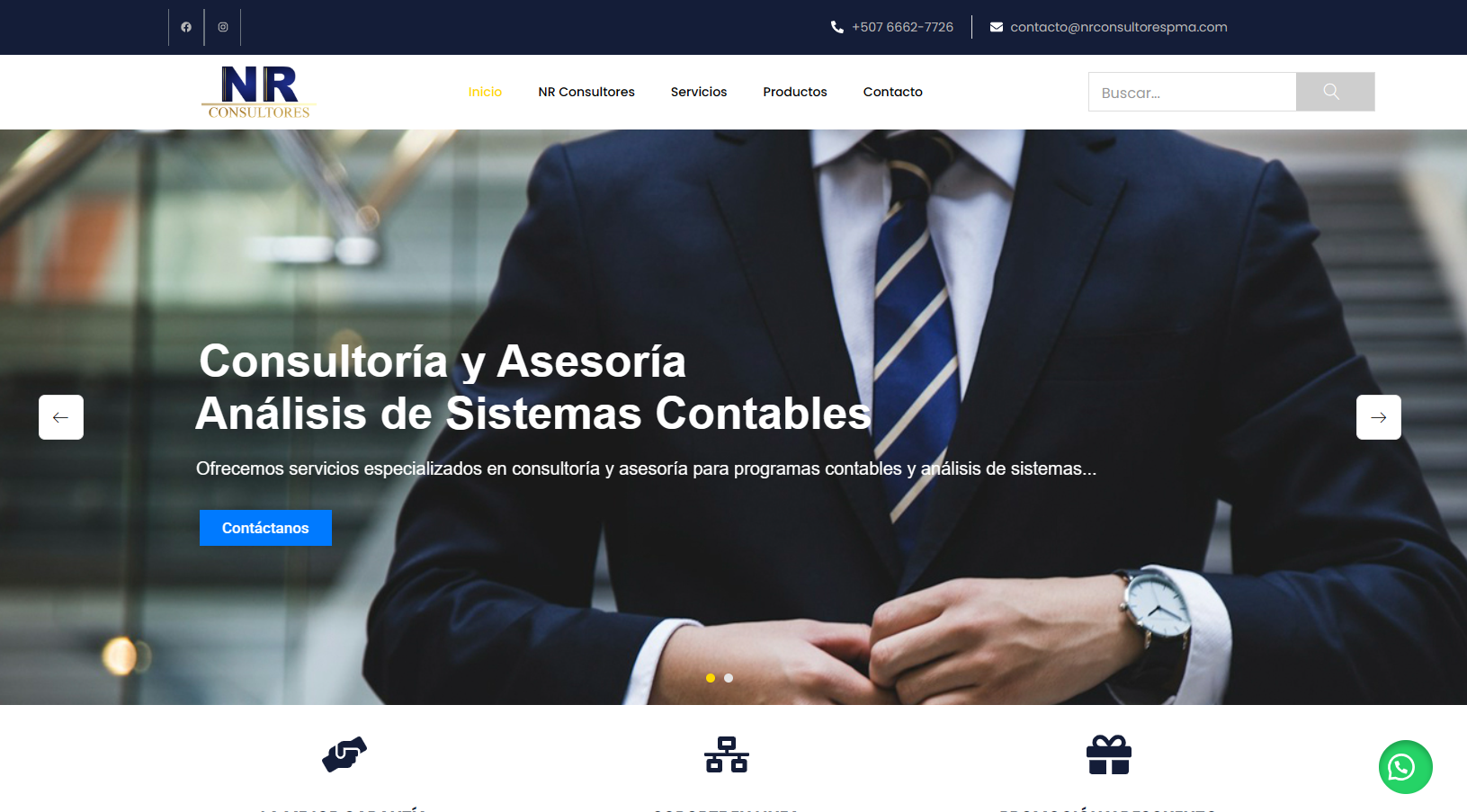 itio Web Corporativo – Consultoría Empresarial NR Consultores